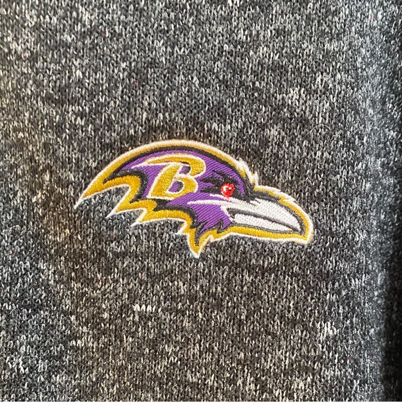 Women’s NFL Baltimore Ravens Zip Up Coat size XL Dark Gray & Purple - Picture 4 of 9